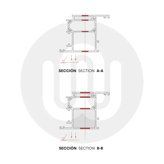 Simplefit Polaris Lever Door / Bifold Handle 43mm & 50mm Screw Centres