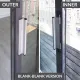CAL Retrofit Sliding Door Lock with Double Bolt Security and Handle