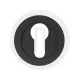 Round Euro Profile Escutcheon 50mm Diameter Black