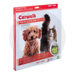Pet-Tek G-SDDSL Glass Fitting Maxi Slimline Pet Door – Cat / Small Dog