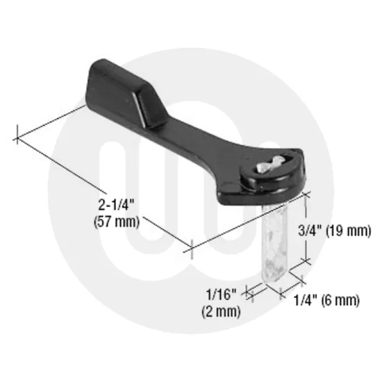 Black Diecast Latch Lever for C1131 Handle