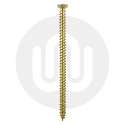 Concrete Window Frame Screws - TX - Flat Countersunk - Yellow