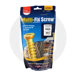 Concrete Window Frame Screws - TX - Flat Countersunk - Yellow
