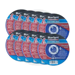 115mm (4.5") Stainless Steel Cutting Disc - Pack of 10