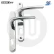 Simplefit Budget Inline Lever/Lever 92PZ/92PZ Door Handle - Medium Cover (241BP/211CRS)