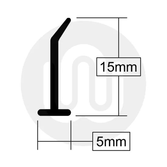 Stormguard 21CP375 Trimline 20 Rubber Seal Replacement - 1 Metre