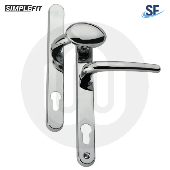 Simplefit Budget Inline Lever/Pad 92PZ/92PZ Door Handle - Medium Cover (241BP/211CRS)