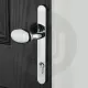 Simplefit Budget Inline Lever/Pad 92PZ/92PZ Door Handle - Medium Cover (241BP/211CRS)