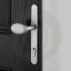 Simplefit Budget Inline Lever/Pad 92PZ/92PZ Door Handle - Medium Cover (241BP/211CRS)
