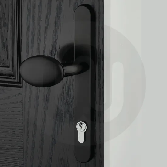 Simplefit Budget Inline Lever/Pad 92PZ/92PZ Door Handle - Medium Cover (241BP/211CRS)