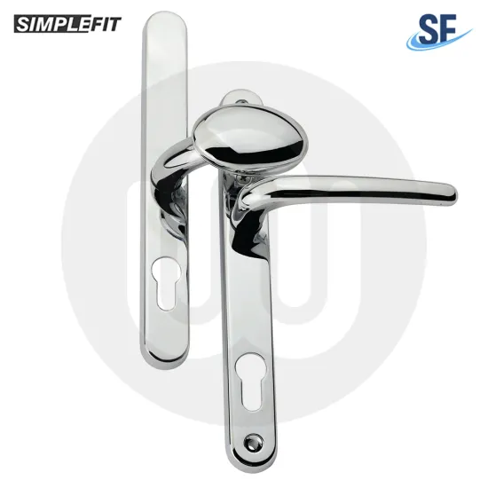 Simplefit Budget Offset Lever/Pad 92PZ/62PZ Door Handle - Medium Cover (241BP/211CRS)