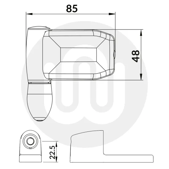 Nexus Adjustable Flag Hinge