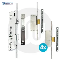 SHOPSTOCK - 4x Lockmaster Style 3PLACEIT Locks with Keeps - 2 Deadbolt