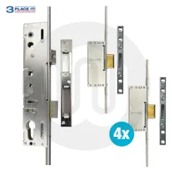 SHOPSTOCK - 4x Lockmaster Style 3PLACEIT Locks with Keeps - 2 Deadbolt