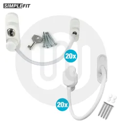 SHOPSTOCK! 20x Simplefit Trade Cord Restrictors & 20x Simplefit Trade Keyless Cord Restrictors
