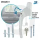 Simplefit Bagged High Height Inline Espagnolette Window Handle - Locking