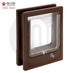 Catwalk® by Pet-Tek International W-MCDB / W-MCDW Wood Fitting Multi-Magnetic Cat Door