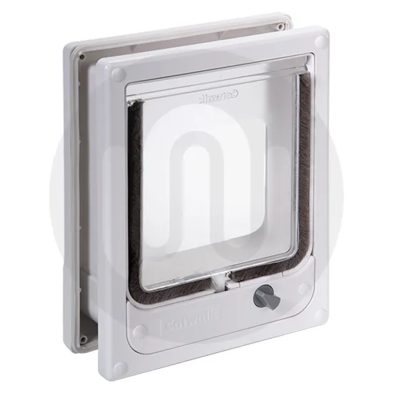 Catwalk® by Pet-Tek International W-MCDB / W-MCDW Wood Fitting Multi-Magnetic Cat Door