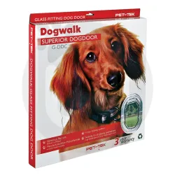 Dogwalk® by Pet-Tek International G-DDC Glass Fitting Dog Door
