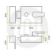 Simplefit Nightlatch Door Lock 60mm