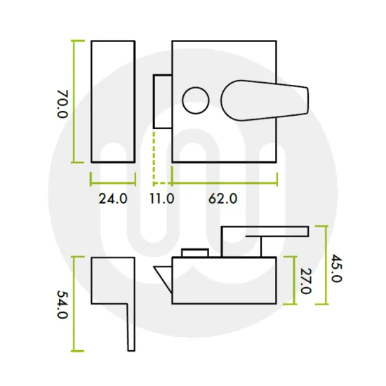 Simplefit Nightlatch Door Lock 40mm