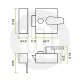 Simplefit Nightlatch Door Lock 40mm