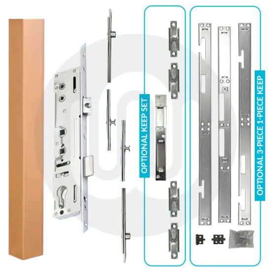 3PLACEIT Repair Roller Mushroom Lock - 12 Backset Options Available