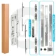 3PLACEIT Repair Roller Mushroom Lock - 12 Backset Options Available