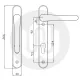 Vita Claymore DH311 Sprung Inline Lever/Lever 92PZ/92PZ Door Handle - Standard Cover (206BP/124CRS) Vita Claymore DH311 Sprung Inline Lever/Lever 92PZ/92PZ Door Handle - Standard Cover (206BP/124CRS)