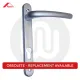 Roto Inline Lever/Lever 92PZ/92PZ Door Handle - Medium Cover