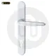 Trojan Sparta Sprung Inline Lever/Lever 92PZ/92PZ Door Handle - Medium Cover (245BP/210CRS)