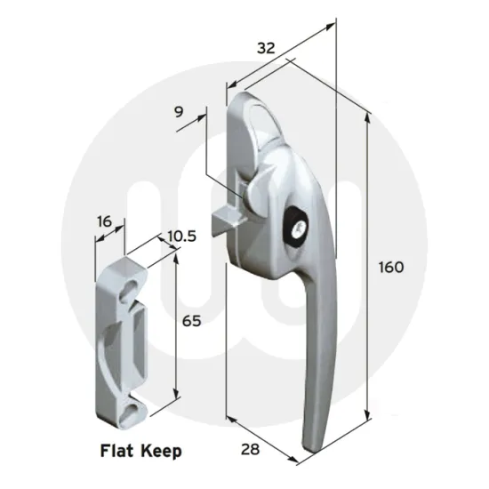 Titon Timber Cockspur Window Handle + Keep