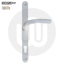 Simplefit by Fab & Fix Universal Sprung Inline Lever/Lever 92PZ/92PZ Door Handle - Extra Large Cover (296BP/264CRS)