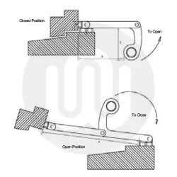 Recessed Fit Folding Opener for Timber Frames