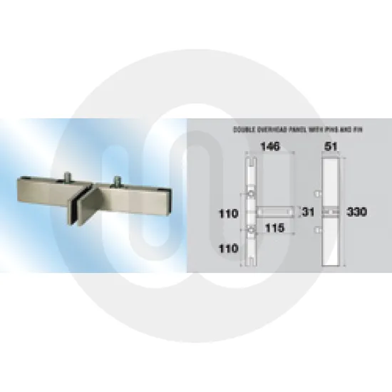 Double Overhead Panel with Pin and Fins