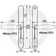 Fab & Fix Farnham Fullex Sprung Inline Lever/Lever 68PZ/68PZ Door Handle With Snib (248BP/215CRS)