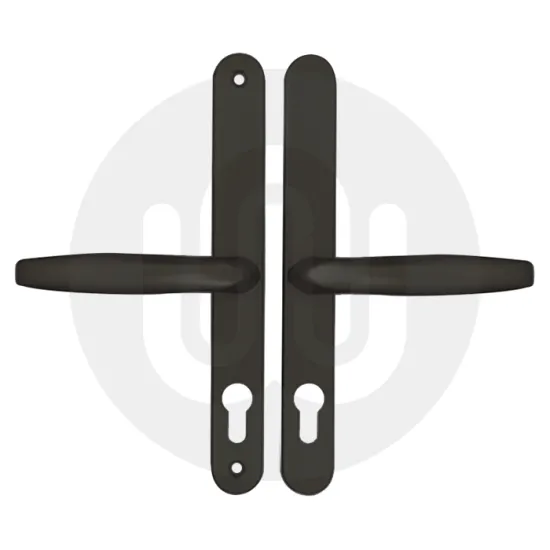 Hoppe Brugge Fullex Sprung Inline Lever/Lever 68PZ/68PZ Door Handle (245BP/215CRS)