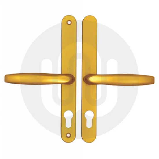 Hoppe Brugge Fullex Sprung Inline Lever/Lever 68PZ/68PZ Door Handle (245BP/215CRS)