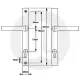 Hoppe 72mm Door Handle - 8mm Spindle