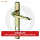 Avocet Unsprung Inline Lever/Lever 92PZ/92PZ Door Handle - Standard Cover (210BP/120.5CRS)