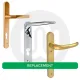 Avocet Unsprung Inline Lever/Lever 92PZ/92PZ Door Handle - Standard Cover (210BP/120.5CRS)