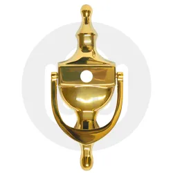 Urn Door Knocker with Hole for Door Viewer – Large