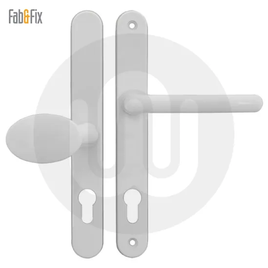 Simplefit by Fab & Fix Balmoral Sprung Offset Lever/Pad 92PZ/62PZ Door Handle - Medium Cover (243BP/211CRS)