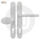 Simplefit by Fab & Fix Balmoral Sprung Offset Lever/Pad 92PZ/62PZ Door Handle - Medium Cover (243BP/211CRS)
