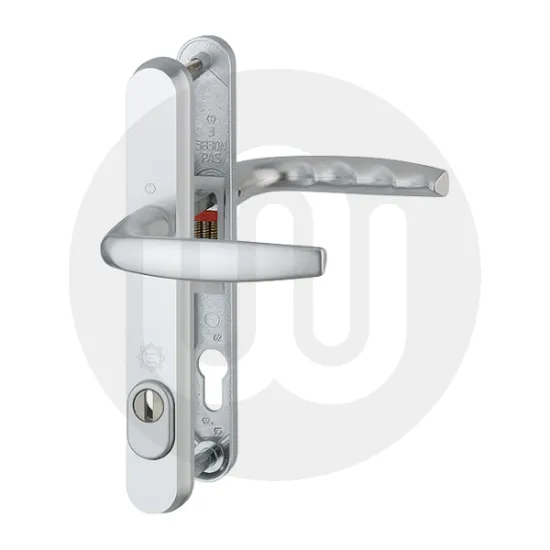 Hoppe Atlanta PAS 24 Inline Lever/Lever 92PZ/92PZ Security Door Handle - Medium Cover (242BP/215CRS)