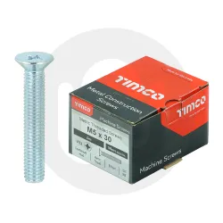 Metric Threaded Window Handle Machine Screws - PZ - Countersunk - Zinc - Box of 100