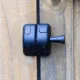 60 x 70 x 25mm Plastic Magnetic Gate Latch - Black