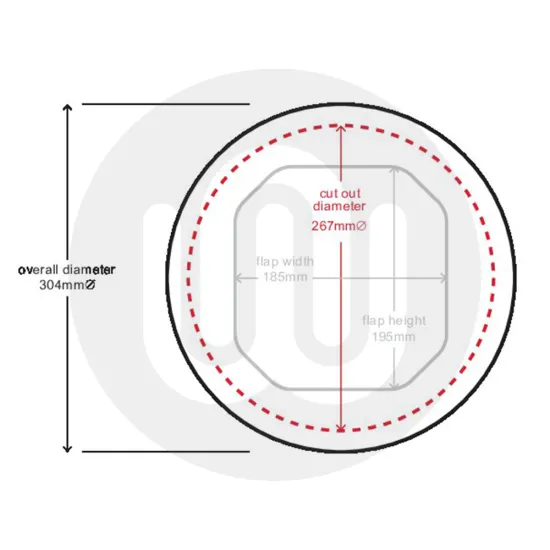 Catwalk® by Pet-Tek International G-SDDSLW Glass Fitting Maxi Slim Pet Door