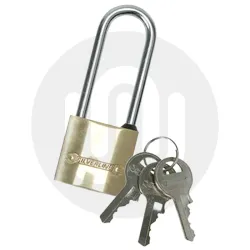 Brass Padlock with Long Shackle